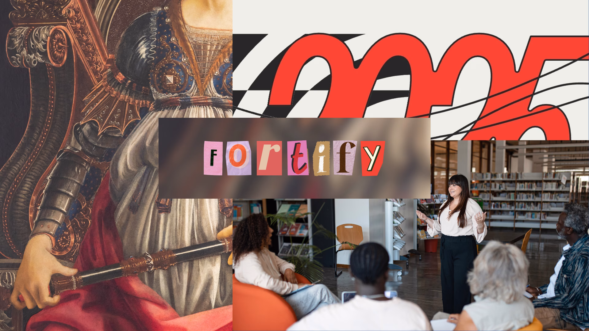 2026 Nonprofit Trends. This header intentionally blends classical and contemporary visual references—from Botticelli’s Fortitude to modern personalization cues—to reflect this year’s Word of the Year, FORTIFY.